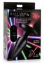 Booty Sparks Laser F... Me Rechargeable Silicone Anal Plug With Remote Control - Medium - Black With Red Light