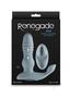 Renegade Apex Rechargeable Silicone Prostate Massager With Remote - Gray